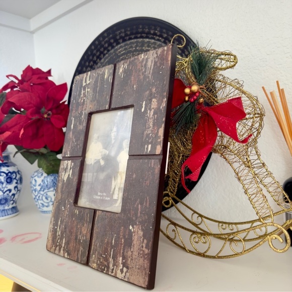 RUSTIC FARMHOUSE 5x7 Large Barnwood Style Photo Frame Picture Frame 9.5”x13” - Picture 5 of 13